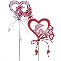 daiktų Gėlių kamštukas deko kištukas &quot;Love&quot; Valentino diena 25,5cm 16vnt