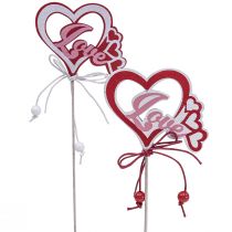 daiktų Gėlių kamštukas dekoratyvinis kištukas &quot;Love&quot; Valentino diena 25,5cm 16 vnt
