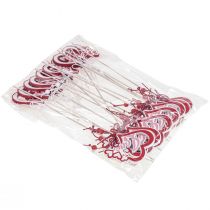 daiktų Gėlių kamštukas dekoratyvinis kištukas "Love" Valentino diena 25,5cm 16 vnt