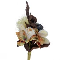 Dirbtinė puokštė rožių hortenzija dry look vintažinė dekoracija 38cm