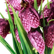 daiktų Fritillaria purpurinė languota lentinė gėlė Dirbtinės gėlės 28cm 6 vnt