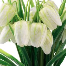 daiktų Fritillaria balta šachmatų gėlė Dirbtinės gėlės 38cm 6vnt