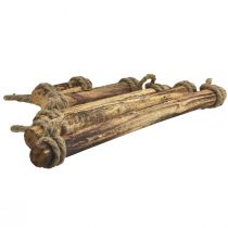 daiktų Sienų dekoracija Kalėdų eglutė, medinė bohemiška liepsnos spalvos dekoracija, 50×65 cm