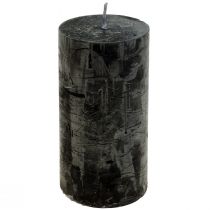 Juodos žvakės Spalvotos stulpinės žvakės 60x100mm 4vnt