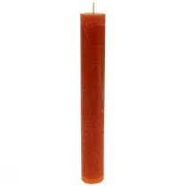 Žvakės lazdelės spalvotos rudos žvakės 34×240mm 4vnt
