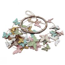 daiktų Vėjo varpelio dekoravimas drugeliai langų dekoravimas medis Ø15cm 55cm