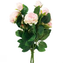 daiktų Dirbtinės rožės Rožinės Dirbtinės rožės Dry Look 53cm 3vnt