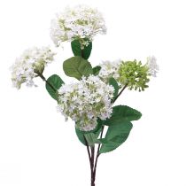 daiktų Dirbtinės gėlės sniego gniūžtės augalas Virburnum baltas Ø8cm 64cm