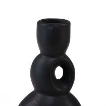 daiktų Žvakidės Keraminė Žvakidė Juoda H13cm 2 Vnt