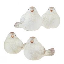 daiktų Stalo puošmena spyruoklinė dekoracija dekoratyvinės paukščių figūrėlės 8,5cm 4vnt