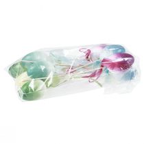 daiktų Gėlių kamštis Velykinis kiaušinis plastikiniai kiaušiniai spalvoti 4×5,5cm 10 vnt