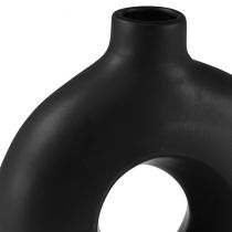 daiktų Vaza Modern Ceramic Black Modern Oval 21×7×20cm