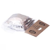 daiktų Koriniai kiaušiniai pakabinti velykiniams kiaušiniams Baltas oranžinis 6cm 6 vnt