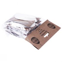 daiktų Velykiniai margučiai koriniams kiaušiniams kabinti balta oranžinė 8cm 6 vnt