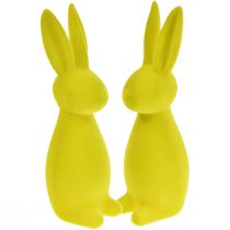 daiktų Pulkuoti Velykų zuikiai geltonai žali – 2 pasirinkimas – 8×10×29 cm 2 vnt.