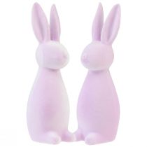 daiktų Dekoratyviniai velykiniai zuikiai – 2-as pasirinkimas – šviesiai violetiniai 8×10×29 cm 2 vnt.