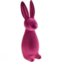 daiktų Flocked Bunny Velykų zuikio dekoravimas – 2 pasirinkimas – violetinė 15×15,5×47 cm