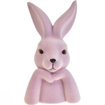 daiktų Rabbit Bust Thinking Rabbit Šviesiai violetinė – 2 kokybė – Velykos 16,5×13×27 cm
