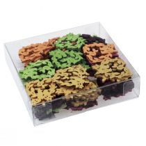 daiktų Taškinė apdaila paukščio medžio širdelės stalo dekoravimo spalva 3,5/1,5cm 72 vnt