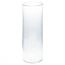 daiktų Aukšta stiklinė vaza kūgio formos gėlių vazos stiklas 30cm Ø10,5cm