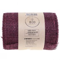 daiktų Stalo takelis džiuto stalo juostelė džiuto juostelė vyno raudona 15cm 10m