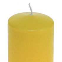 Pillar žvakė geltona citrininė Wenzel žvakės PURE žvakės 130×60mm