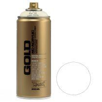 Purškiami dažai balti dažų purškiklis Montana Gold Shock White 400ml