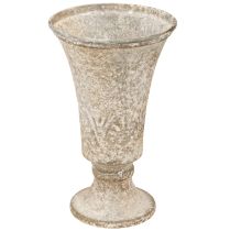 daiktų Antikvarinė metalinė taurė, dekoratyvinė taurė, vintažinė vaza, Ø11cm, aukštis17.5cm