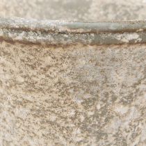 daiktų Antikvarinė metalinė taurė, dekoratyvinė taurė, vintažinė vaza, Ø11cm, aukštis17.5cm