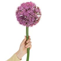 daiktų Dirbtinė česnakinė gėlė, dekoratyvinis svogūnas, elegantiška kambario puošmena, 90 cm