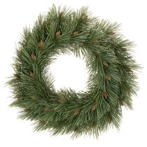 daiktų Dirbtinis pušies šakų ir mažų kankorėžių vainikas, 40 cm