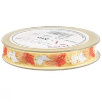 daiktų Organzos juostelė drugelio formos geltona 15mm 20m