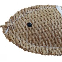Pakabinama dekoracija deko žuvytė pakabinti jūrinę dekoraciją dryžuota 14,5×6cm