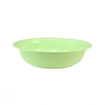 daiktų Dekoratyvinis dubuo metalinis emalio išvaizdos dubuo žalias laimas 25cm