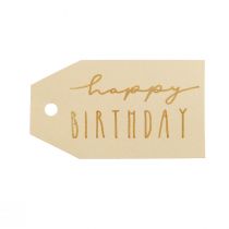 daiktų Dovanų etiketė spausdintas popierius Happy Birthday 4×7cm 24vnt