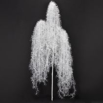 daiktų Dirbtinė žiemos šaka, balta, su snieguota, šerkšno spalvos išvaizda, 70 cm