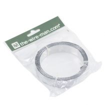 daiktų Aliuminio plokščia vielos juostelė, matinės sidabrinės spalvos, 20 mm x 5 m - dekoratyvinė juostelė, rankdarbiams, „pasidaryk pats“