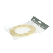 daiktų Aliuminio plokščia viela, aukso spalvos, 5 mm x 10 m, gėlių kompozicijoms ir dekoracijoms