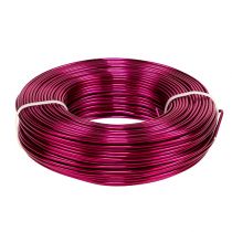 Aliuminio viela Ø2mm 500g 60m Rožinė