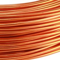 daiktų Aliuminio viela oranžinė Ø2mm rankdarbių viela aliuminis 500g 60m