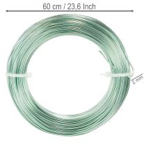 daiktų Aliuminio viela 2 mm, dekoratyvinė viela, rankdarbių viela 60 m, 500 g