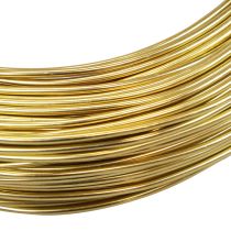 daiktų Auksinė aliuminio viela 2 mm 500 g 60 m rankdarbiams ir dekoravimui