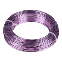 Aliuminio viela violetinė Ø2mm juvelyrinė viela levandų apvali 500g 60m