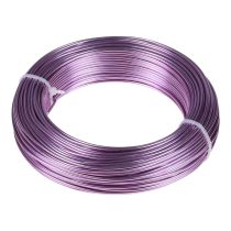 daiktų Aliuminio viela violetinė Ø2mm juvelyrinė viela levandų apvali 500g 60m