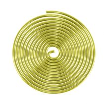 Aliumininė sraigė metalinė sraigė auksinė 2mm 120cm 2vnt