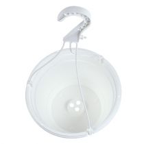 daiktų Gėlių pakabinamas krepšelis 25cm baltas