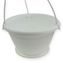 daiktų Pakabinamas krepšelis Galicia Ø30cm baltas