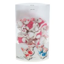 daiktų Pakabukas Bunny 5,5cm Rožinė 9 vnt