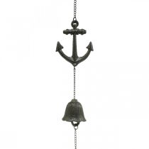 Pakabos inkaro varpas, jūrinis dekoratyvus vėjo varpelis, ketus L47,5 cm