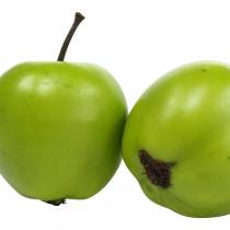 Dekoratyvinis vaisinis mini obuolys dirbtinis žalias 4,5cm 24vnt